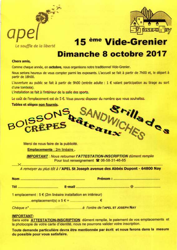 VIDE GRENIER 08102017571