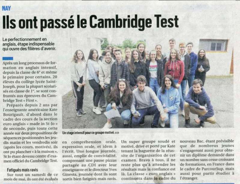 Presse Cambridge test234